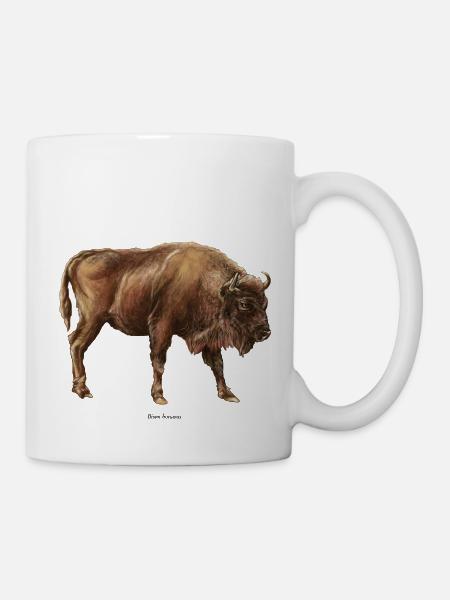 Bison d’europe - Mug blanc - blanc