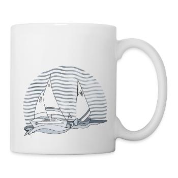 Segelboote - Tasse - Weiß - Rechts