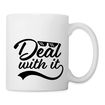 Funny Deal with it - Mug - white - Right