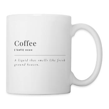 Coffee - Tasse - Weiß - Rechts