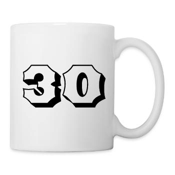 30 ans Numéro 30 Anniversaire - Mug blanc - blanc - Droite