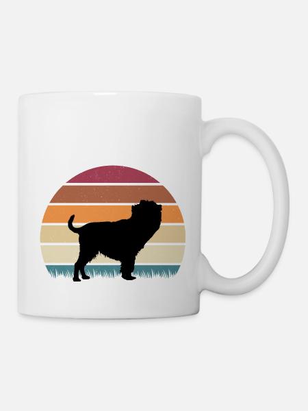 Affenpinscher singe pinscher Vintage Premium - Mug blanc - blanc