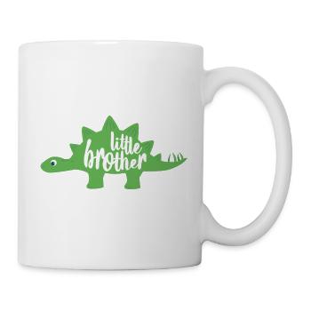 Dino Dinosaurier Stegosaurus grün little brother - Tasse - Weiß - Rechts