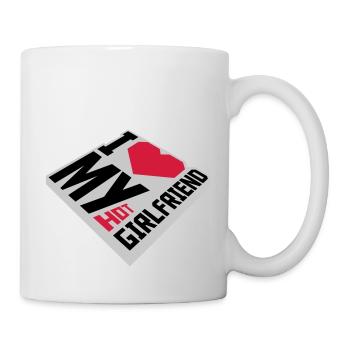 I love my girlfriend - Tasse - Weiß - Rechts
