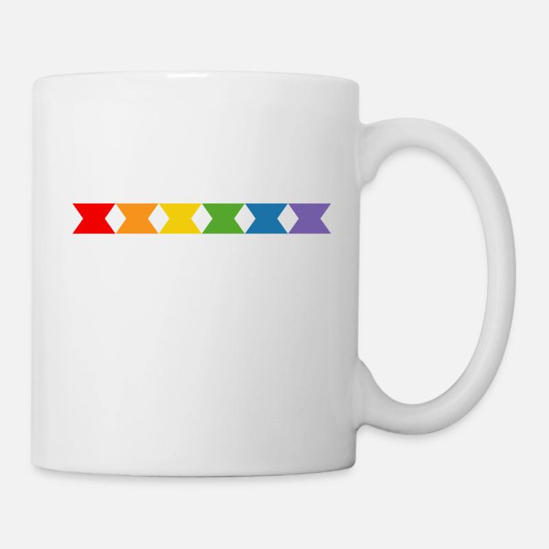 Diabolo arc-en-ciel - Mug blanc - blanc