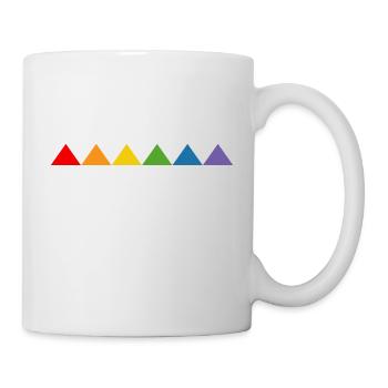 Regenbogen triangle - Tasse - Weiß - Rechts