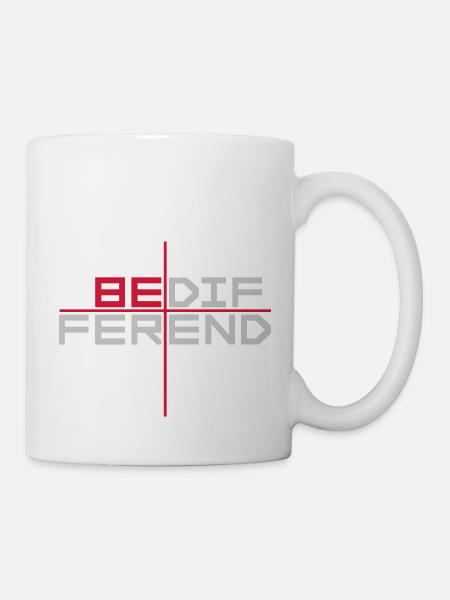 Be different Logo Design - Tasse - Weiß