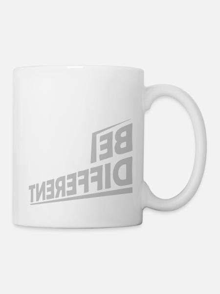 Be different Logo Design - Tasse - Weiß