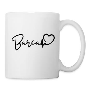Barca Herzschlag Spanien Barcelona - Tasse - Weiß - Rechts