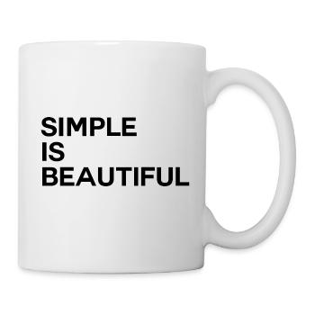 Simple Is Beautiful - Mug - white - Right