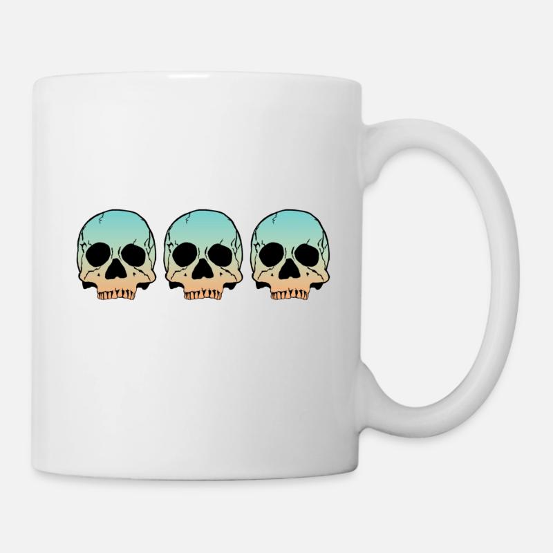 3 Skulls - Tasse - Weiß