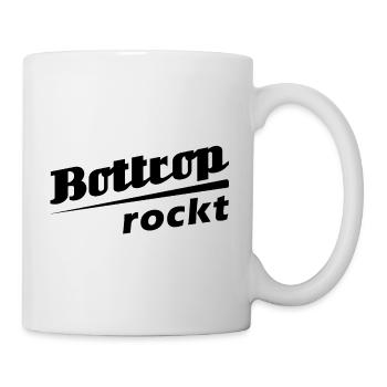 Bottrop rockt - Textdesign mit Stadtnamen - Tasse - Weiß - Rechts