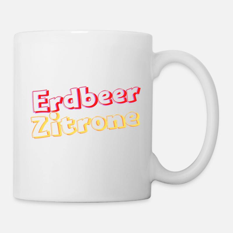 ErdbeerZitrone - Tasse - Weiß