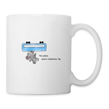 The place where elephants fly - Tasse - Weiß - Rechts