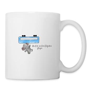 Der Ort, an dem Elefanten fliegen - Tasse - Weiß - Rechts