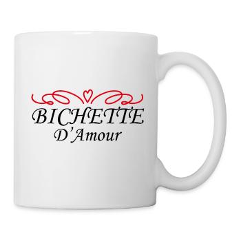 Bichette d'amour cadeau fête des mères maman - Mug blanc - blanc - Droite