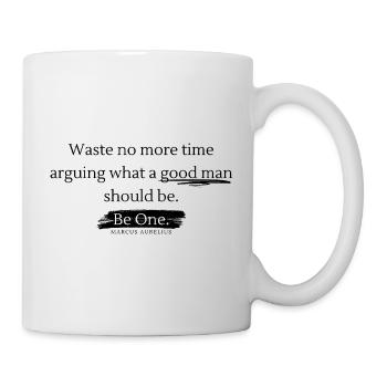 Sei ein guter Mann - Tasse - Weiß - Rechts