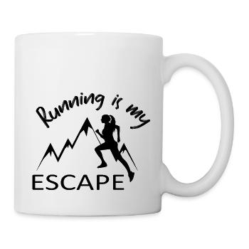 Trail Running - Mug blanc - blanc - Droite