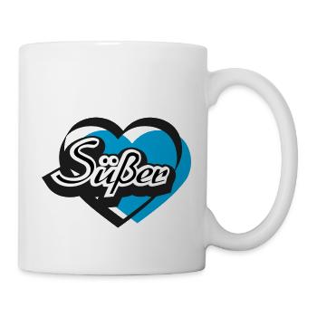 Süßer Herz - Tasse - Weiß - Rechts