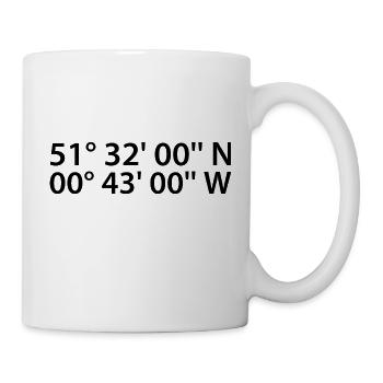 Southend-on-Sea coordinates - Mug - white - Right