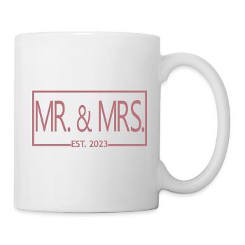 Mr. & Mrs. Est. 2023 - Men & Women Wedding Gift - Mug - white - Right