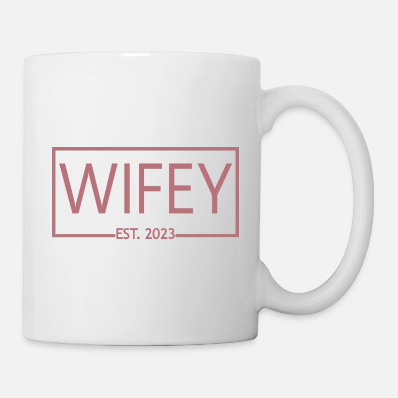 2023 Verlobung Brautdusche Hochzeit - Tasse - Weiß