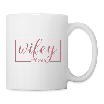 2023 Verlobung Brautdusche Hochzeit - Tasse - Weiß - Rechts