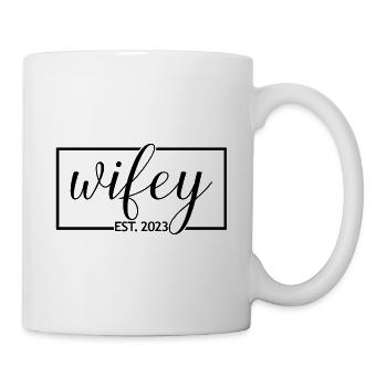 2023 Verlobung Brautdusche Hochzeit - Tasse - Weiß - Rechts