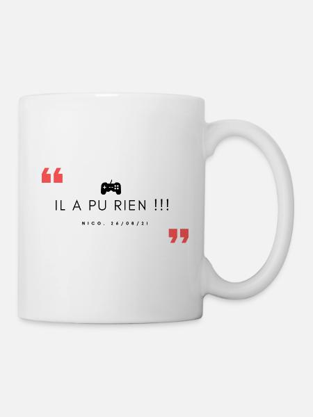Cadeau gamer Nico geek jeux vidéos - Mug blanc - blanc