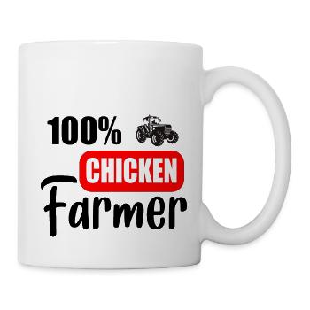 Chicken farmer - Mug - white - Right