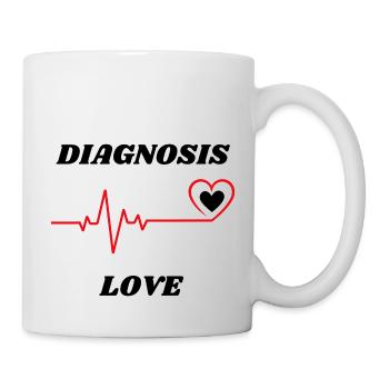 Diagnose Liebe - Tasse - Weiß - Rechts