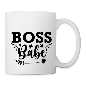 Boss babe - citation positive - Mug blanc - blanc - Droite