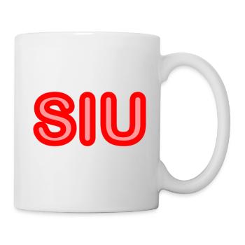 Jugendwort - Siu - Police néon en rouge - Mug blanc - blanc - Droite