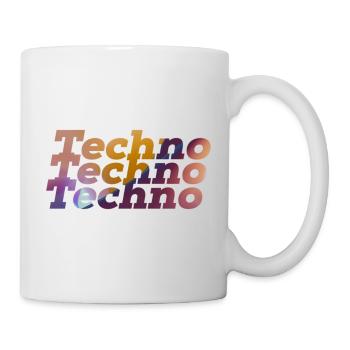 Techno Rave Design Electronic Music Party 2022 - Mug - white - Right