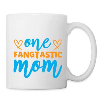 One fangtastic mom - halloween humor - Mug - white - Right