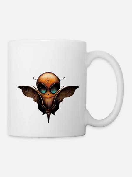 Alien-Logo - Tasse - Weiß