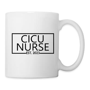 CICU Krankenschwester Est. 2023 Diplom-Krankenpflegeschüler - Tasse - Weiß - Rechts
