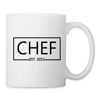 Chef Est. 2023 Graduated Chef Culinary Art Student - Mug - white - Right