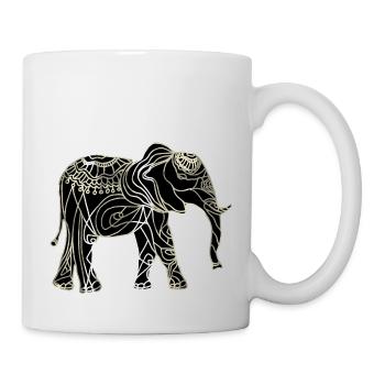 Éléphant - Mug blanc - blanc - Droite