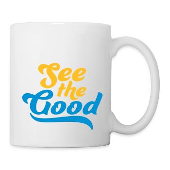 see the good Zitat - Tasse - Weiß - Rechts