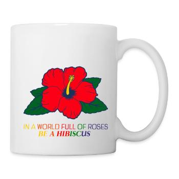 Hibiscus - Tasse - Weiß - Rechts