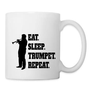 Trumpet Instrument Music funny musician saying - Mug - white - Right