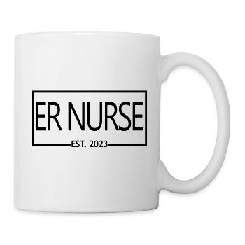 2023 Diplom-Krankenpflegeschülerin - Tasse - Weiß - Rechts