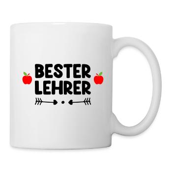 Bester Lehrer - Tasse - Weiß - Rechts