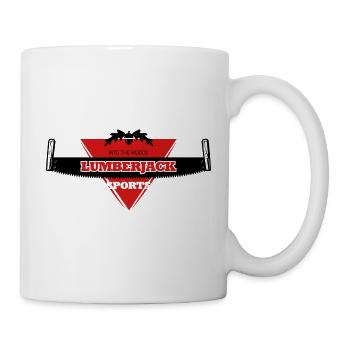 lumberjack logo triangle - Mug - white - Right