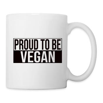 Proud To Be Vegan - Tasse - Weiß - Rechts