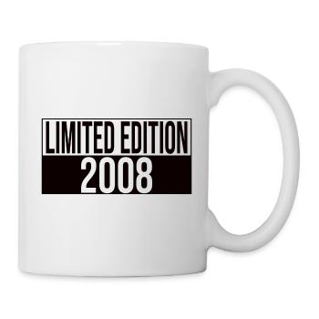 Limited Edition 2008 Geburtstag Geschenkidee - Tasse - Weiß - Rechts
