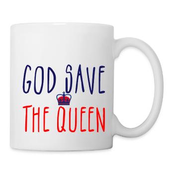 God Save The Queen Elizabeth 2 Queen of England - Mug - white - Right