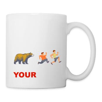 Be nice to fat people, they save lives - Mug - white - Right