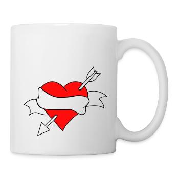 VERLIEBT - LOVE | #Herz #Heart #Liebe #Love - Tasse - Weiß - Rechts